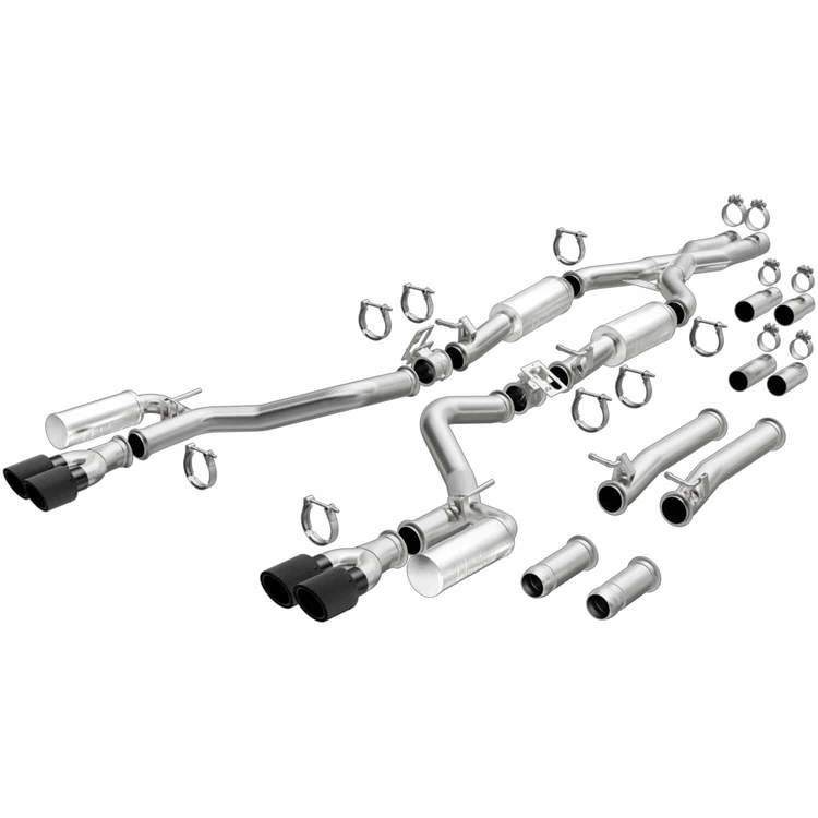 Magnaflow xMOD Polished Exhaust Kit 17-up Dodge Challenger Hemi - Click Image to Close